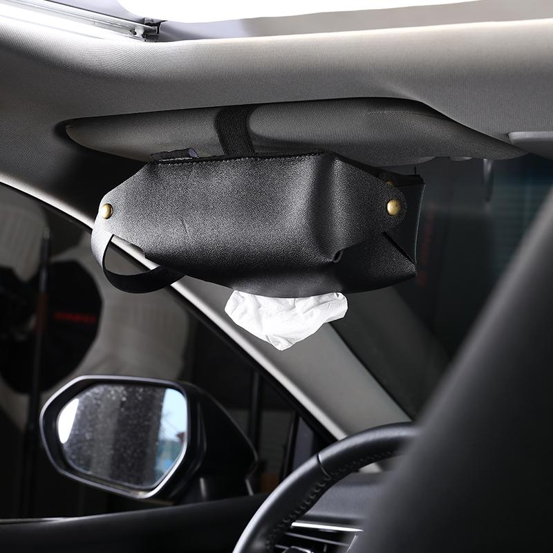 Tissue box hanging home paper holder kitchen room desktop bedroom car back seat paper towel case cover dispenser storage leather