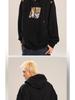 Retro Ethnic Style Men's Fleece-Lined Hooded Sweatshirt with Embroidery