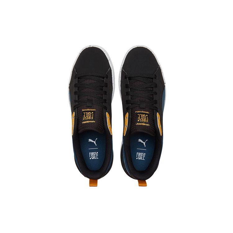 Puma Suede Series Leather Low-Top Sneakers Unisex Sneakers Blue Black 381187-01