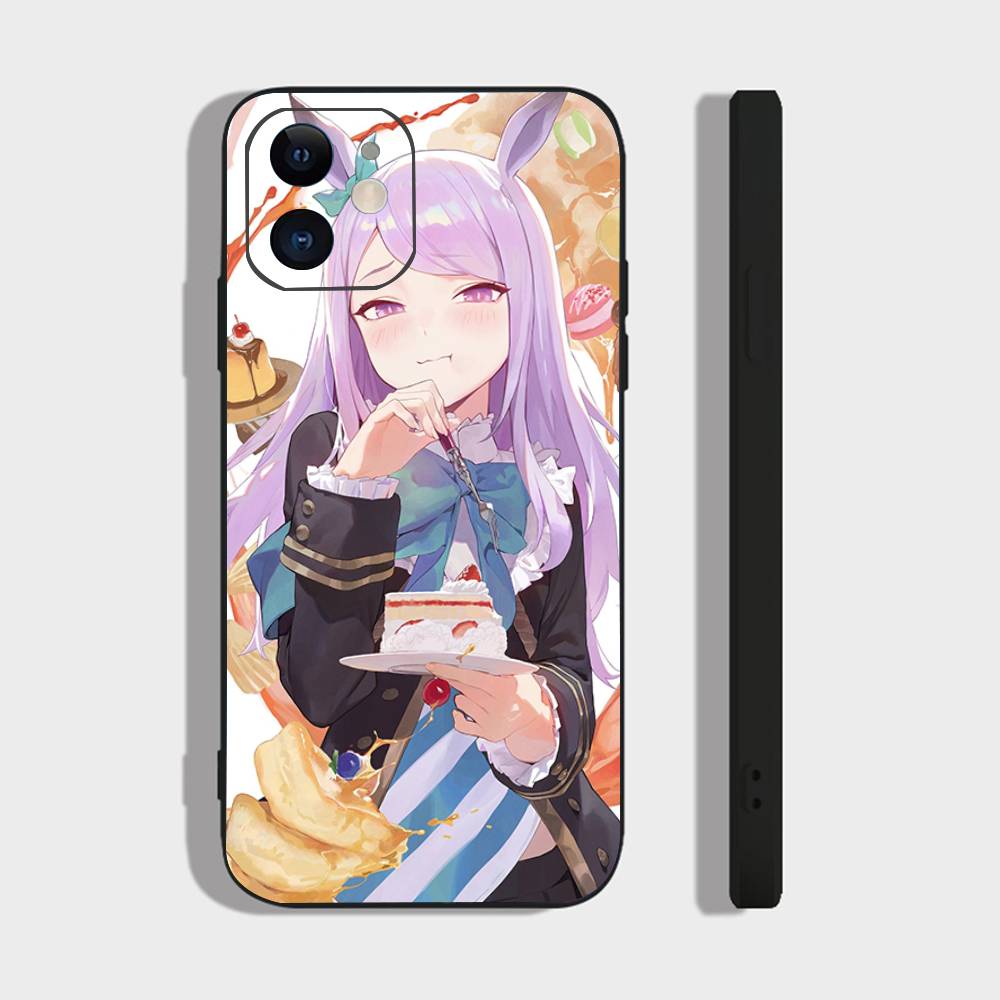 

Mejiro Mcqueen Uma M-musume Аниме Чехол для телефона Для IPhone 17 Air 16 15 14 13 Pro Max 11 12 Черный Силиконовый Чехол IPHONE 13PROMAX
