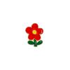 Cute Plant Little Safflower Badge Four Leaf Clover Green Leaf Red Plum Blossom Alloy Oil Drip Brooch