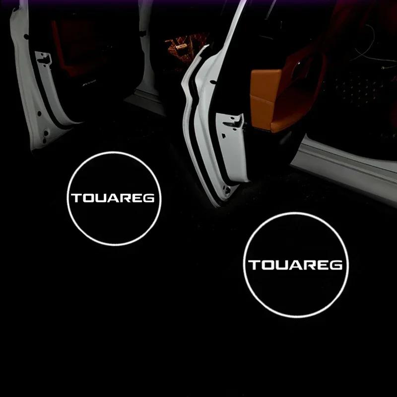 2Pcs LED Car Door Welcome Light for VOLKSWAGEN VW Touareg 2004-2010 2009 2006 2005 Auto Styling Projector Ghost Shadow Lights CWS1 