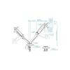 TOOQ DB5132TNR-B - Dual Monitor Swivel Tilt Table Mount, 17"-32", Adjustable with Spring Mechanism,