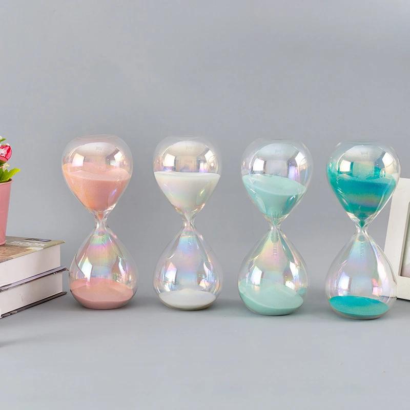 Bicchiere Sabbia Colorato da 30 Minuti Ornamento Divertente per Scrivania Casa Giorno della Laurea dei Bambini Regalo di Compleanno Regalo per Viaggi di Lavoro