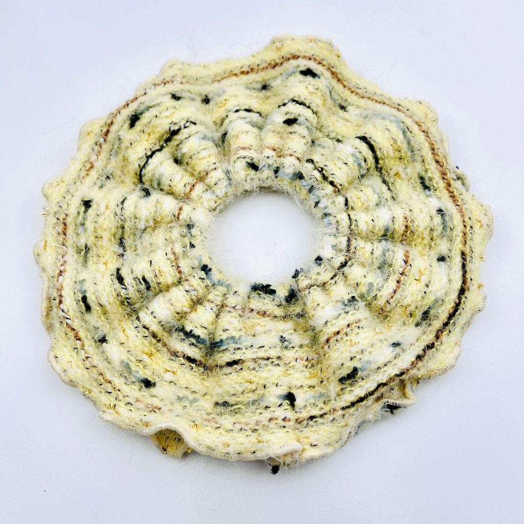 Podzimní a zimní pletená velká scrunchie - Dámský evropský a americký havajský vlasový doplněk