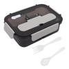 Cute PP Insulated Lunch Box 2 Compartment 1.1L Bento Lunch Box Leakproof Lunch Box For Picnics
