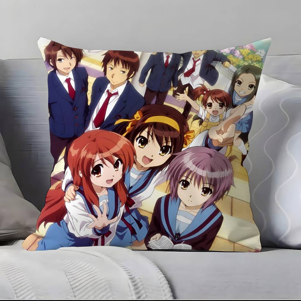 The Melancholy Of Haruhi Suzumiya Anime Pillow Case Pillowcase Soft Skin Friendly & Comfortable With A Hidden Zipper