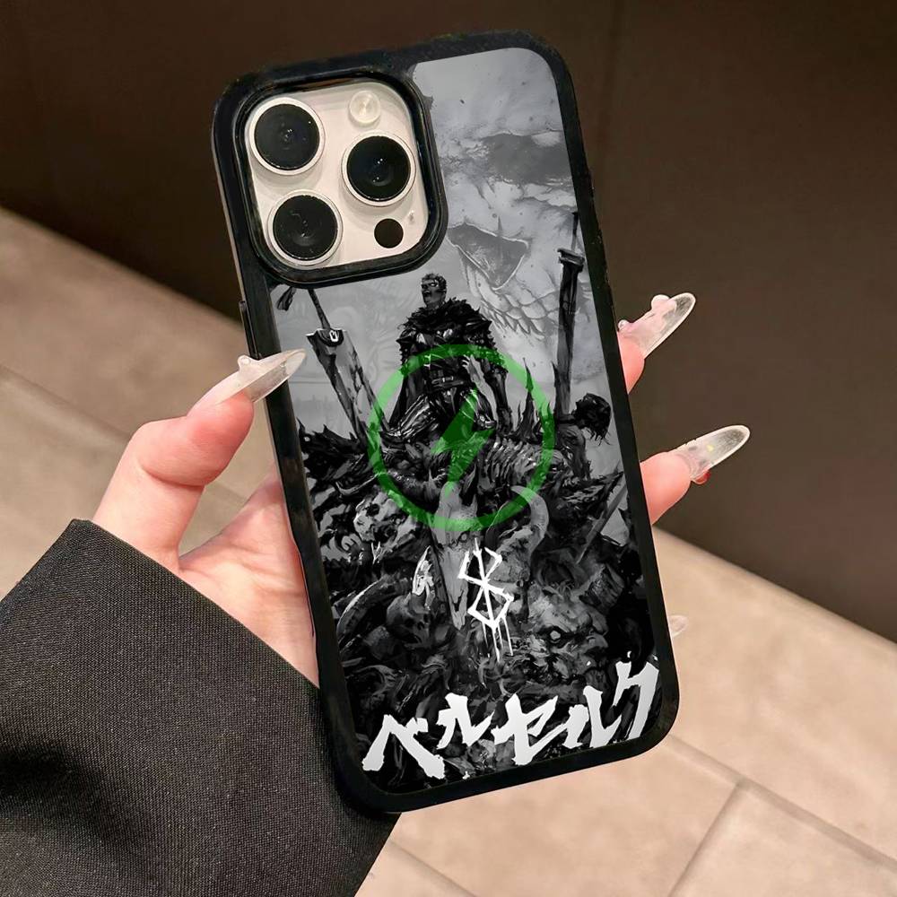 Comic Cool Berserk Phone Case For IPhone 13 14 15 11 12 16 17 Pro Max Plus For Magsafe Magnetic Shell