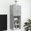 Wand-TV-Sideboard für das Wohnzimmer, 3 offene Fächer und 1 Fach mit Tür, vielseitiger Wandschrank, 40,5x30x102 cm