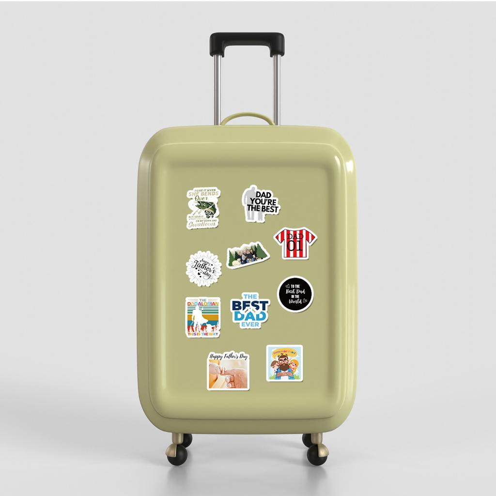 100 Cute Style Father's Day Graffiti Stickers Suitcase Water Cup Waterproof Decorative Stickers Children's DIY Stickers