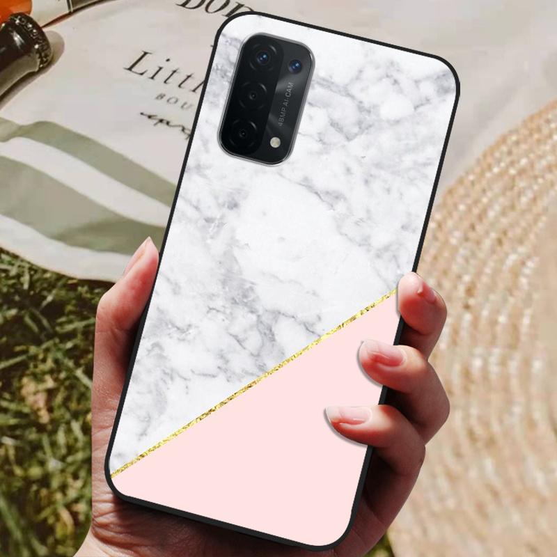 Für Oppo A54 5G Hülle Silikon Rückseite Handyhülle für Oppo A54 5G CPH2195 Hüllen Weiche Bumper Coque für OPPOA54 A 54 5G 6,5 Zoll