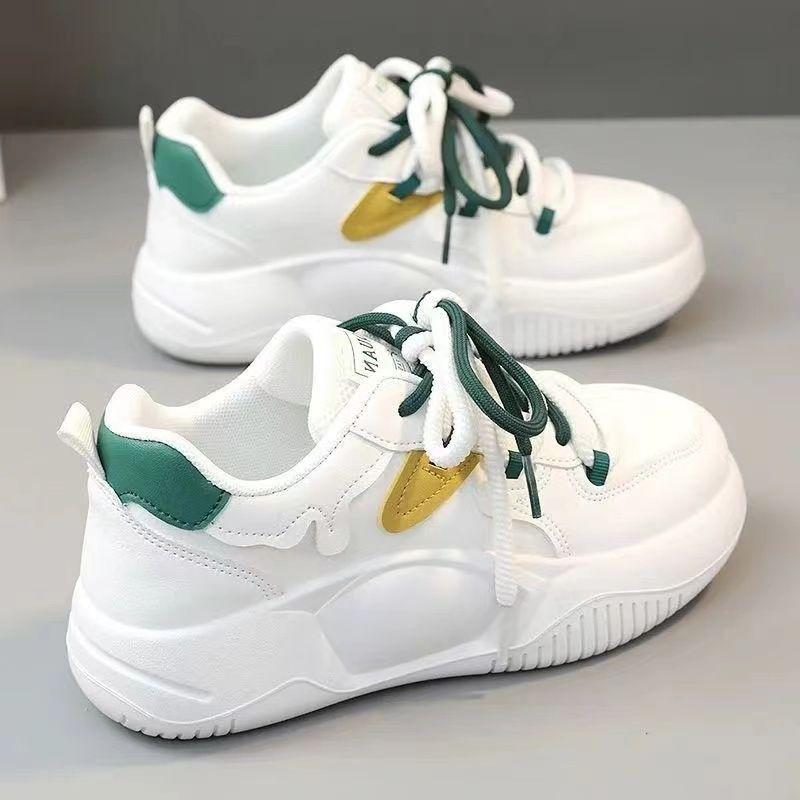 

Ультралегкие маленькие белые туфли универсальная мягкая подошва легкие женские туфли нескользящие повседневные спортивные кеды 40 зелёный