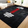 Tappeto Area Manubri Allenamento Intenso Stampa Fitness Palestra Tappetino Antiscivolo per Palestra di Casa Soggiorno Sala Allenamento Tappeto Decorazione Sportiva