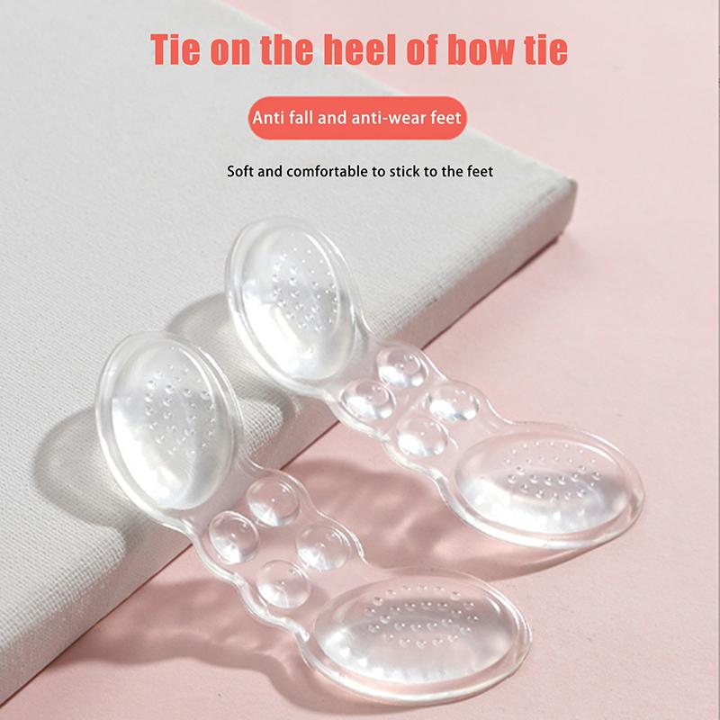 

Upgrade Silicone Heel Stickers Heels Grips For Women Men Anti Slip Heel Cushions Non-Slip Inserts Pads Foot Heel Care Protector білий