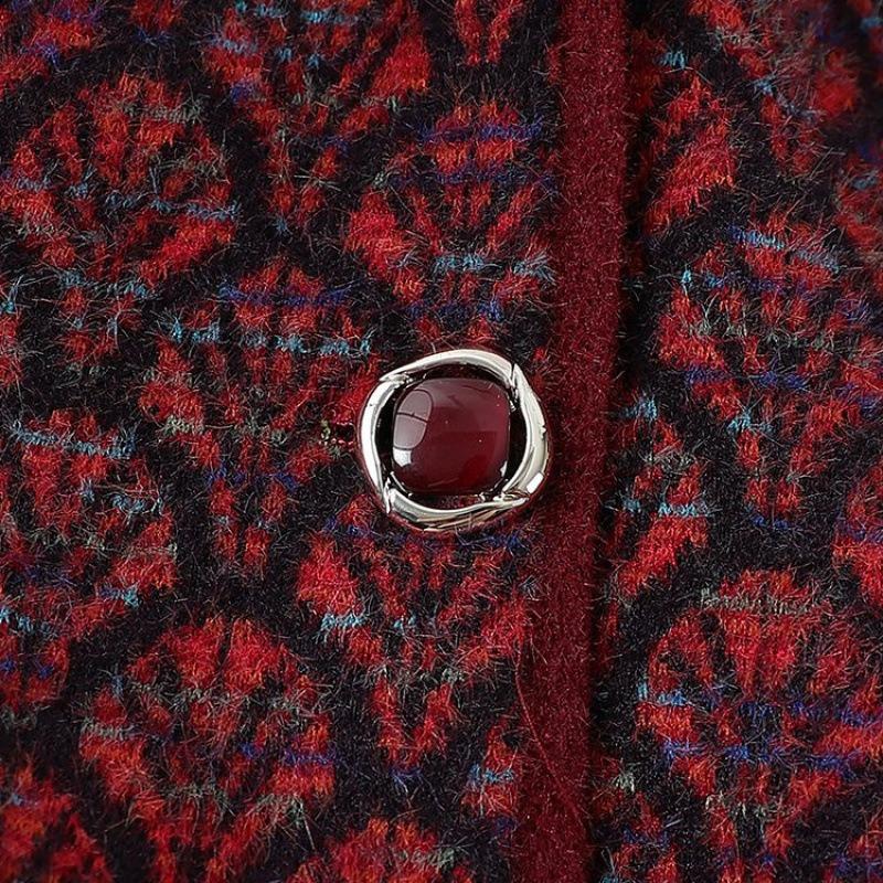 Women's winter warm clothes new woolen coat thickened cotton top hooded