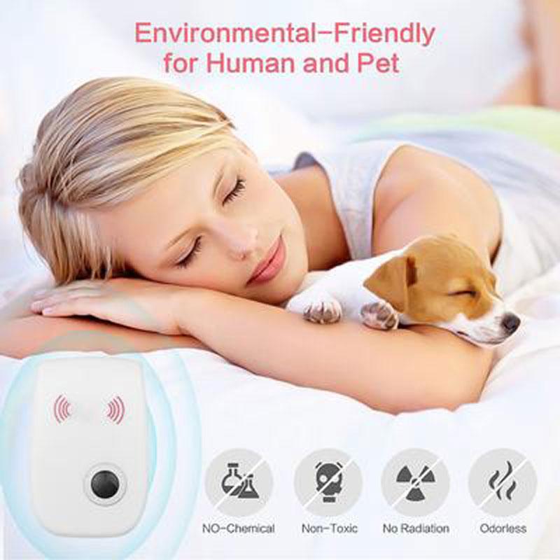 Ultrasonic Pest Repeller Reject Control Electronic Repellent Mouse Rodent Cockroach Insect Killer