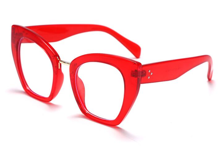 Glasses Female Blue Light 0 Cat's Blocking Eye Feline Graduate Diopter Ladies Myopia -6.0 To Stylish Optical Oversized Eyewear Vision Prescription