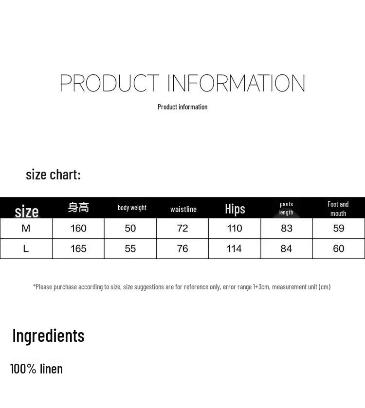Demana Women's 100% Linen Straight-Leg Cropped Casual Pants