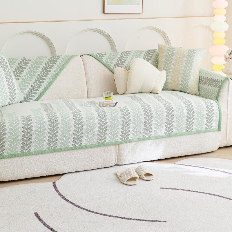 

Ice Silk Sofa Cushion, Summer Mat Cushion New Leather Sofa Cover, Non-Slip Seat Cushion, Universal Cover For All Seasons 70*70cm
