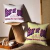 F-Fear of G-God Pillow Case Sofa and Living Room Decorative Cushion Covers Dust-proof and Mite-proof Invisible Zipper