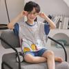 Boys' Summer Modal Pajamas - Cute Cartoon Short-Sleeve Set