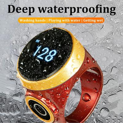 Intelligenter wasserdichter Zählerring für Muslime, digitaler Tasbeeh Zikr, 5 Gebetszeitenerinnerungen, Bluetooth, hochwertige, intelligente tragbare Ringe