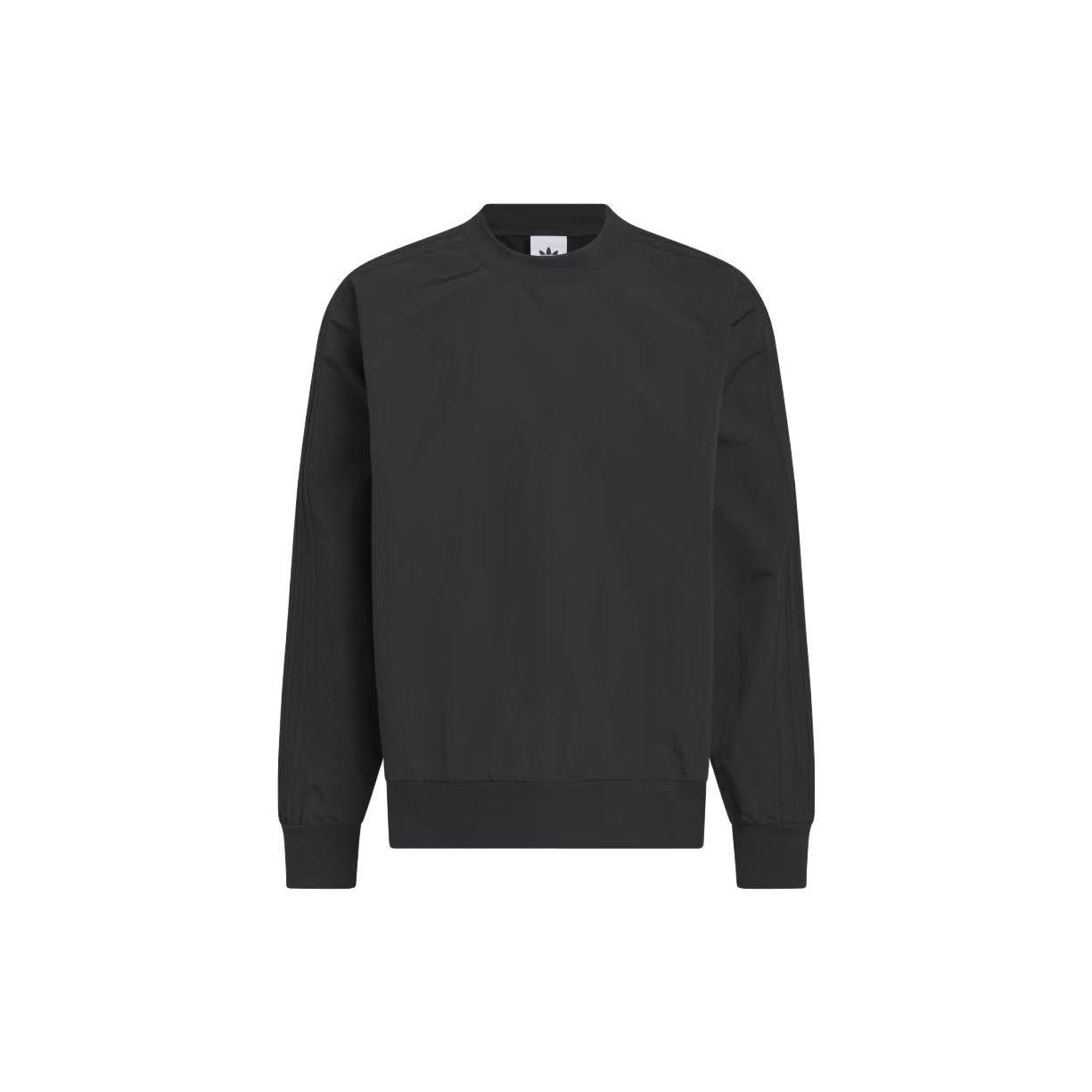 

adidas Originals Nylon Crew Neck Sweatshirt Black Unisex IJ0990 M