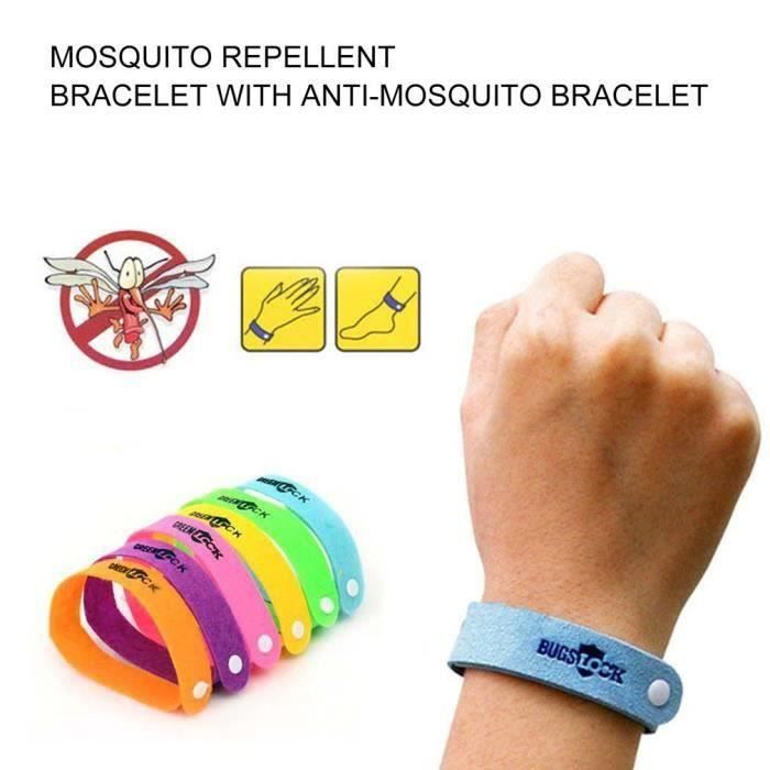 

Révéler-Bracelet anti-moustique non toxique pour l extérieur couleur aléatoire