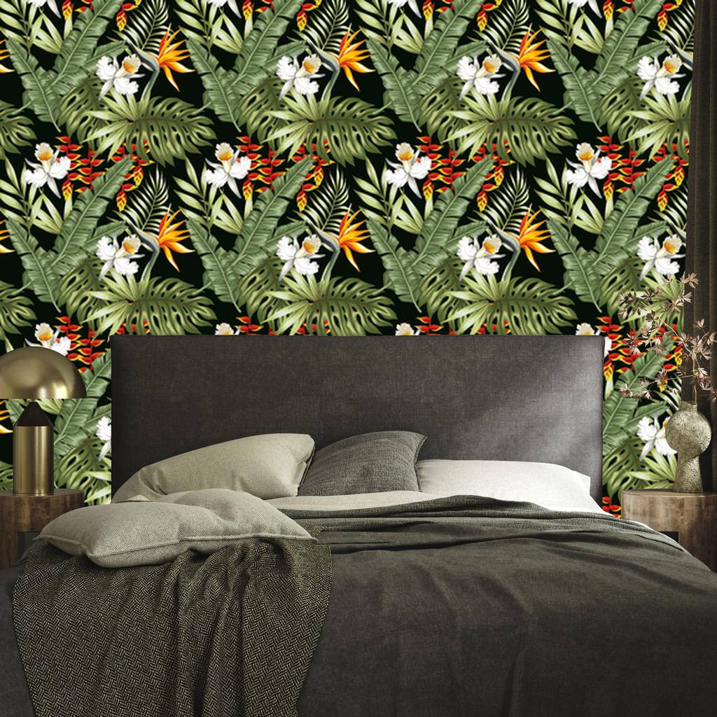 Tropical Leaves Wallpaper for Living Room and Bedroom 50x1000