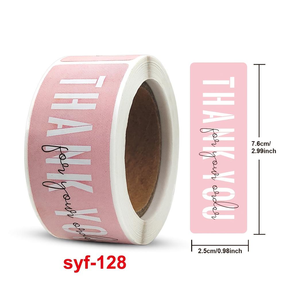 

Pink Stickers That Say Thank You for Your Order - Specially Made for Packaging, Shipping Bags, and Gift Seal Applications for Small Businesses