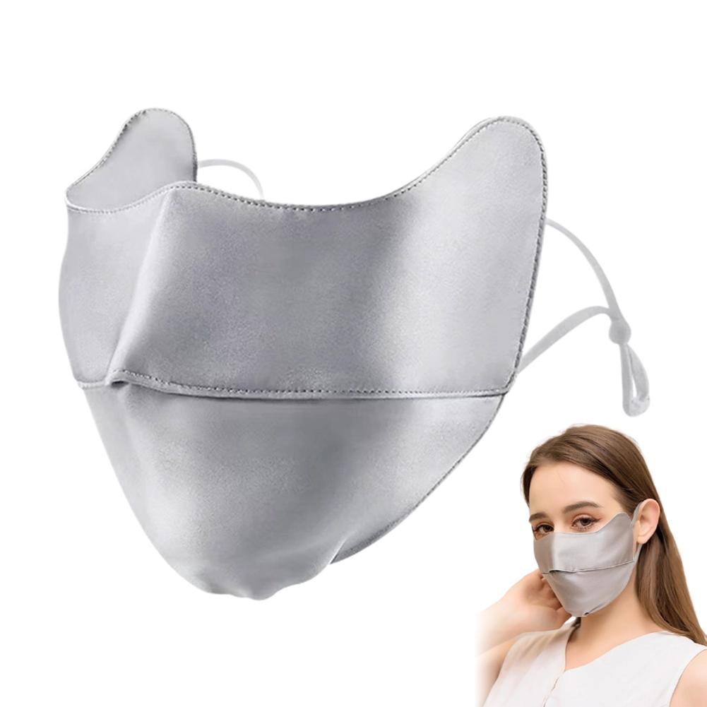 NEW Thin Silk Sunscreen Face Mask UPF50+ UV Protection Breathable Summer Cover Outdoor Sunscreen For Golf Cycling Running