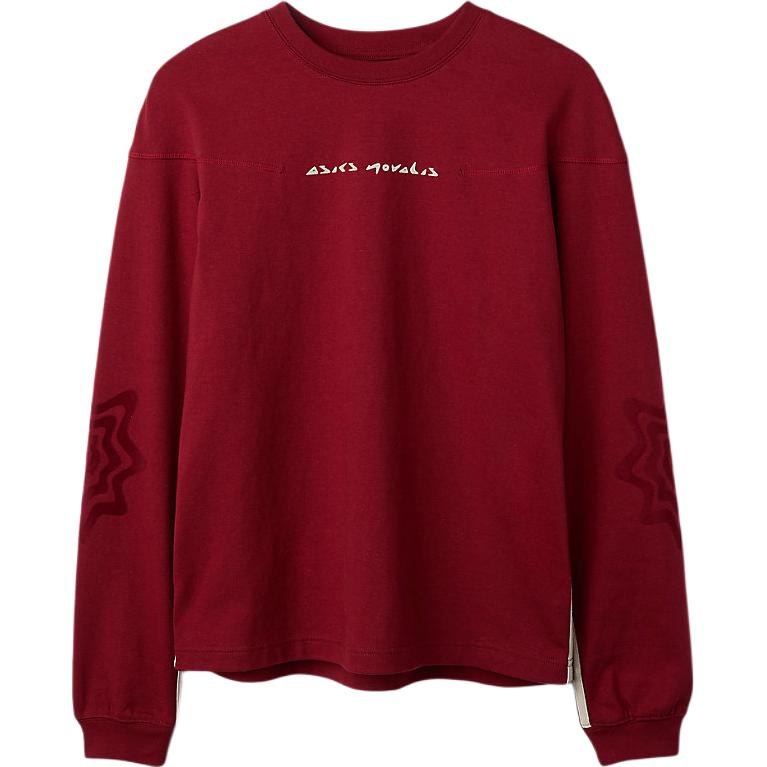 

Asics Bixance Comfortable Casual Versatile Long Sleeve T-Shirt Unisex Tops Dahlia ANA-2203A305-600 M