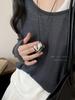 Personality Retro Design Irregularity Heart Pendant Necklace for Women Cute Cool Adjustable Leather Rope Korea Jewelry Y2K Gift