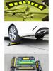 1m Durable Rubber-Plastic Parking Stopper – Anti-Collision Wheel Positioner