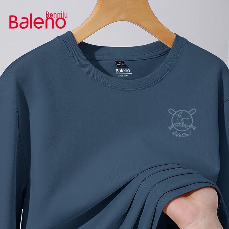 Baleno Men's Loose Fit Long Sleeve Graphic T-Shirt