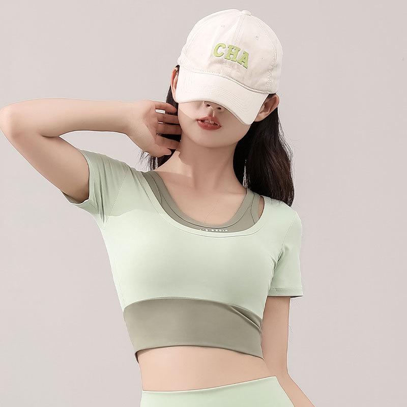 

Женский летний спортивный костюм: Модный комплект для йоги и тенниса Large