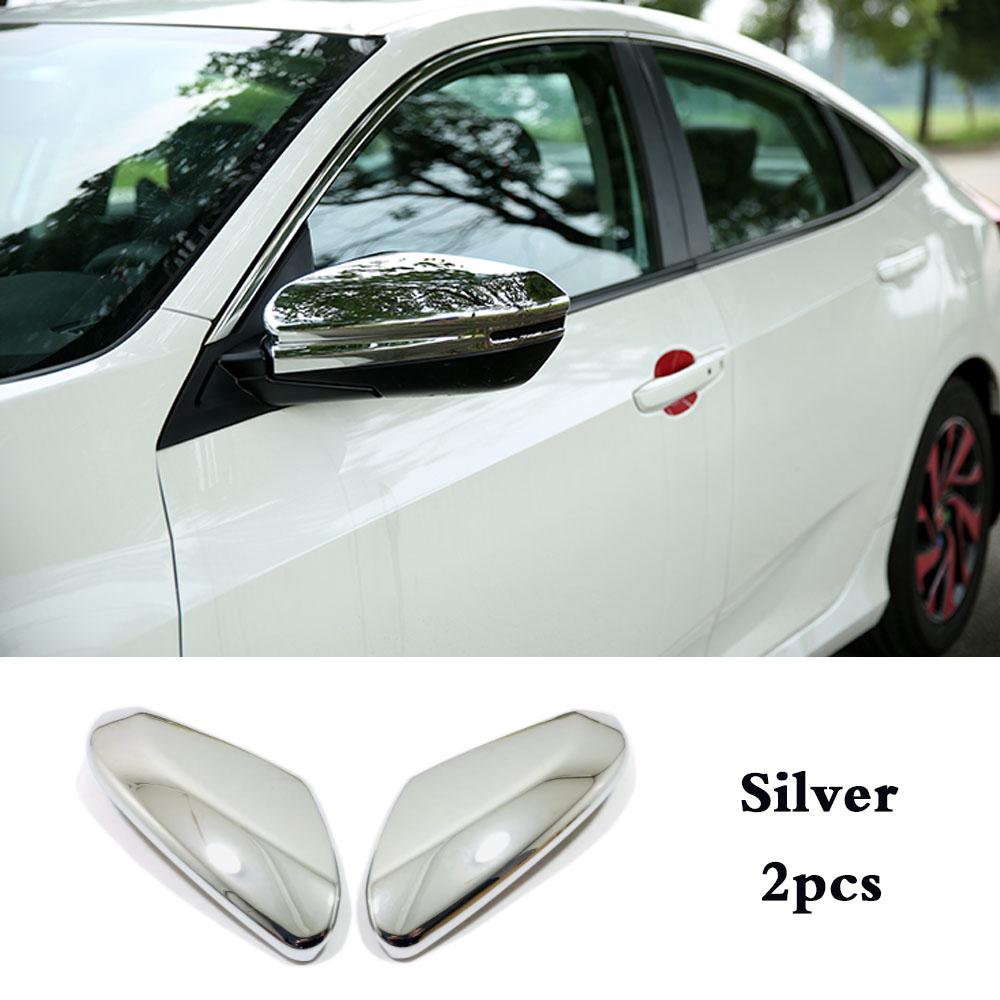 

Автомобиль ABS хромированная палка заднего вида боковое стекло зеркала накладка рамка для Honda Civic 10th 2016 2017 Style 1