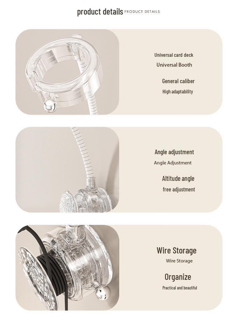 Hands-Free Suction Cup Hair Dryer Holder & Stand – No-Drill Bathroom Rack