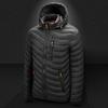 Coat Waterproof Detachable Hat Long Sleeve Stand Collar Warm Winter Jacket for Daily Wear