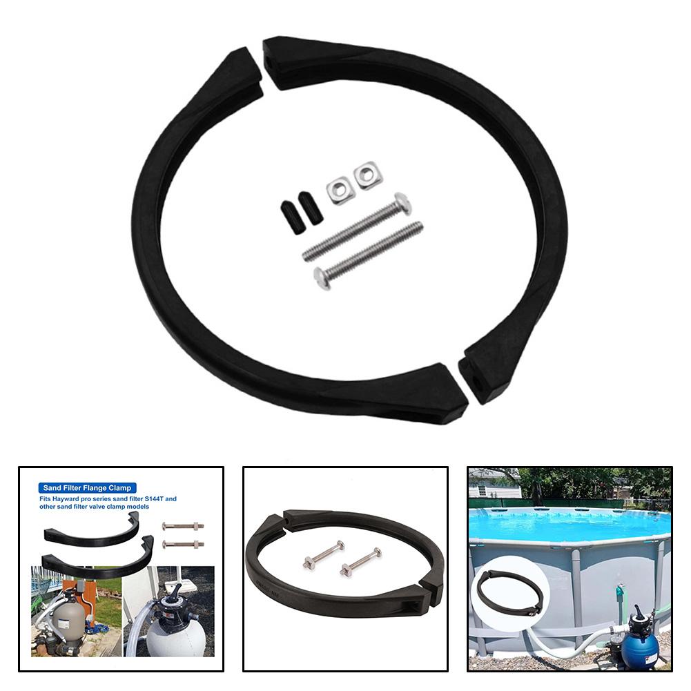 Swimming Pool Pump Clamp Belt  Swimming Pool Sand Filter Valve Replacement Parts  Flange Valve Clamp Garden Pool Equipment Parts