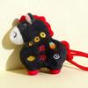 Lucky Horse Year Plush Keychain Pendant Decoration Soft Hanging Toy For Bag Car Keys Accessories