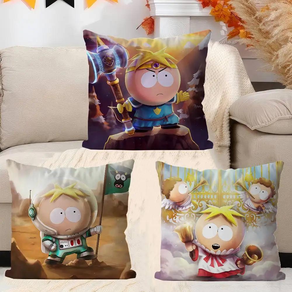 Anime South Park Butters Kuddfodral Tum Gårdshusdekor Hem Prydnadskuddfodral För Soffdekorationer