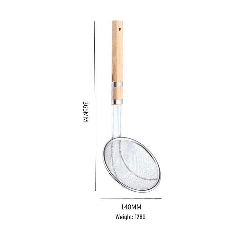 

Большой половник-дуршлаг для лапши из нержавеющей стали и дерева