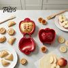 Pressa per impasto per dolci 2 Pezzi Set di stampi per hand pie autunnali, Tema autunnale Zucca Mela e Utensili da cucina Ghianda Mini torte alla frutta, Strumenti per il Ringraziamento,