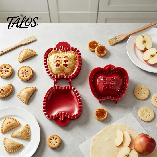 Pressa per impasto per dolci 2 Pezzi Set di stampi per hand pie autunnali, Tema autunnale Zucca Mela e Utensili da cucina Ghianda Mini torte alla frutta, Strumenti per il Ringraziamento,