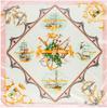 90*90cm Luxury Brand Women Silk Scarfs Sailing Boat Design Square Scarves Spring Summer Shawls For Ladies