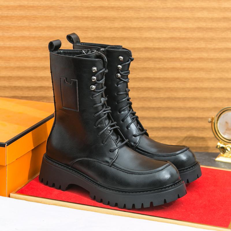 

Мужские деловые ботинки челси Черные Коричневые Мужские На толстой подошве Противоскользящие Удобные Модные Брендовые Ботинки Ботинки для тренировок на открытом воздухе Мужские 42 чёрный