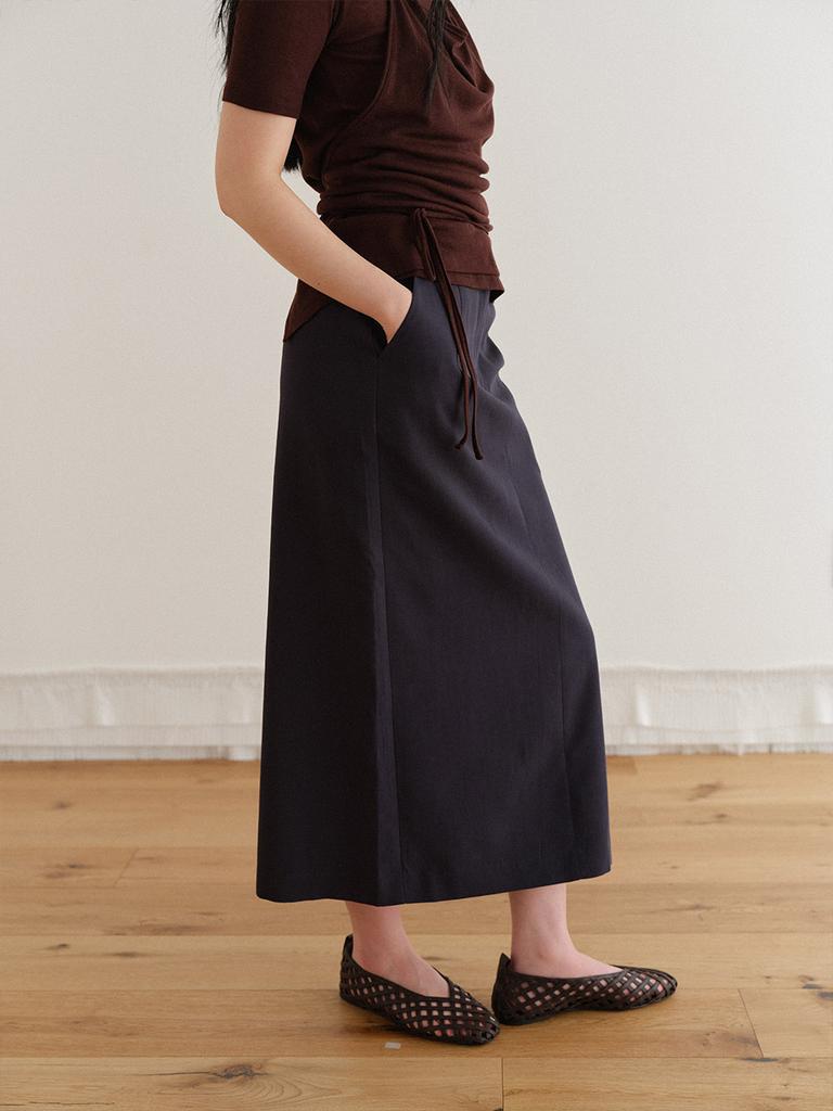 Hunch Essential Straight Long Skirt (3Colors)