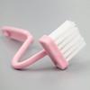 Curved V-shaped Toilet Brush with Long Handle and Soft Bristles, No Dead Corners for Cleaning, Wall Mounted Household Use