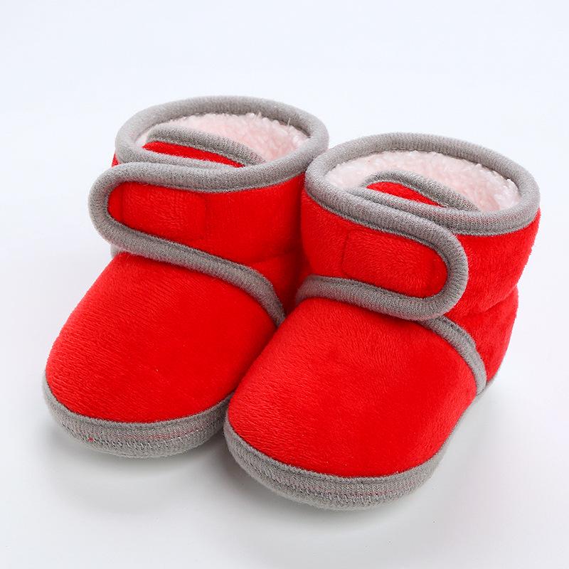 Handmade Soft Sole Winter Shoes for Infants & Toddlers - Non-Slip Velvet Cotton Socks